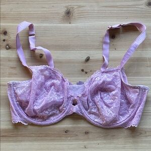 Savage X Fenty Purple Pink Lace Underwire Bra
